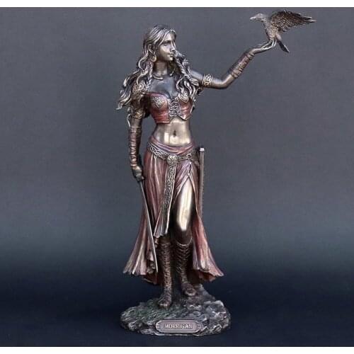 The Greek Goddess Plouto Lucky Fortune Statue Angel Figurine Resin Art Sculpture Office Desktop Portrait Garden Decorations