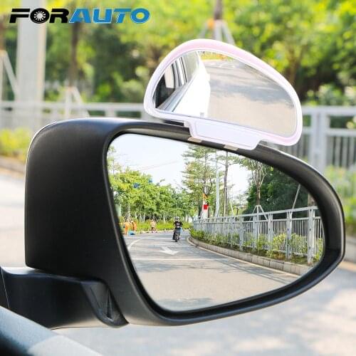 Car Rearview Auxiliary Mirror Snap Way for Parking Auxiliary Convex Rear View Mirror Car Blind Spot Mirror Adjustable Wide Angle
