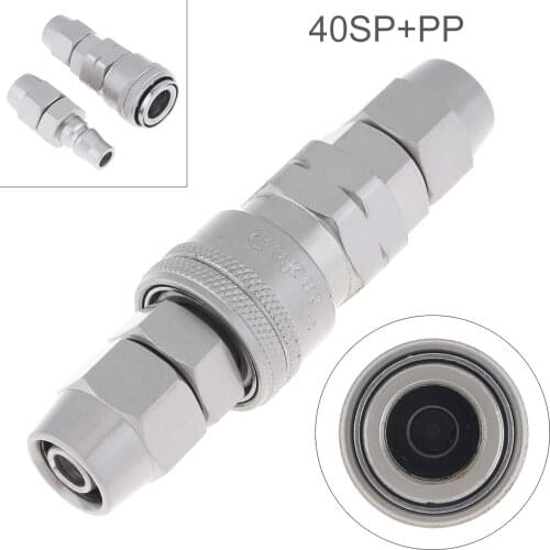 2pcs/set TL-U4 40SP+PP Hardened Steel Pneumatic Parts Quick Connector Dual Interface and Telescopic Buckle for Air Compressor