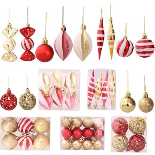 2021 Navidad Christmas Ball Set 71 Chrismas Balls Tree Hanging Decoration Pendant Gift Set Ornaments Wedding Decor Pendant