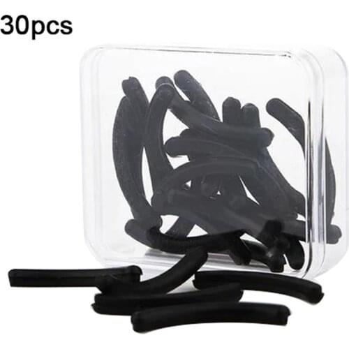 30PCS Black Replacement Eyelash Curler Refill Silicone Pads Makeup Curling Styling Tools Eyelash Curler Replacement Pads