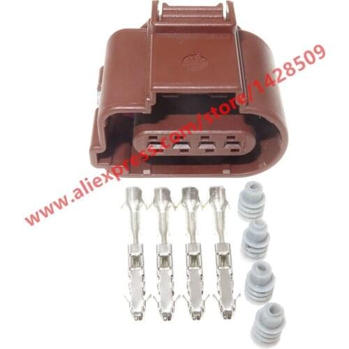 20 Sets 4 Pin Car Pressure Oxygen Sensor Plug Waterproof Connector For VW Audi 8K0 973 704A 8K0973704A