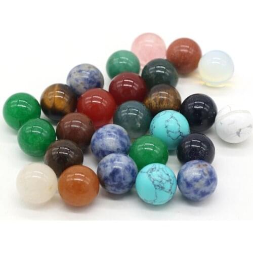 8mm Ornaments Amethyst Agate Quartz Crystal Healing Stone Natural Reiki Gemstone Massage Ball Trinket Decoration 10PCS Wholesale
