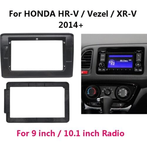 9/10.1 inch 2 Din Car Radio Dashboard Fascia For HONDA HRV/Vezel/XR-V 2014+ Stereo Panel Mounting Bezel Faceplate Dash Frame Kit