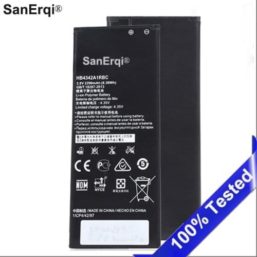 SanErqi 2200mAh HB4342A1RBC battery Batterie for Huawei y5II Y5 II 2 Ascend 5+ Y6 honor 4A