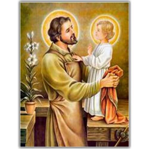 Diamond embroidery Catholic Church Diamond painting religion Full Square Diamond mosaic Handicrafts Welcome the Lord born P757