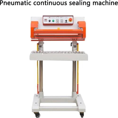 Sealing machine QLF-700A pneumatic continuous sealing machine automatic rice bag plastic film aluminum foil sealing machine