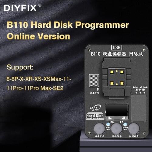 B110 Hard Disk Programmer Test For Apple iPhone 8-11Max-SE2 Bottom Read Write Untie WIFI Hard Drive Trip Memory Expansion Tool