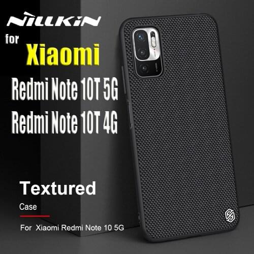 Nilkin Textured Nylon Fiber Case for Xiaomi Redmi Note 10T 5G Nillkin Durable Non-slip Shockproof Back Cover on Redmi Note10T 5G