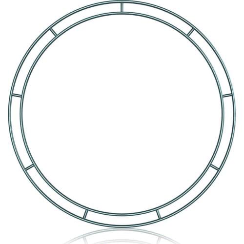 Floral Hoop Round Metal Ring Hanging Wreath Simulation Flower Big Circle Walls And Doors New Year Valentines Party Decoration