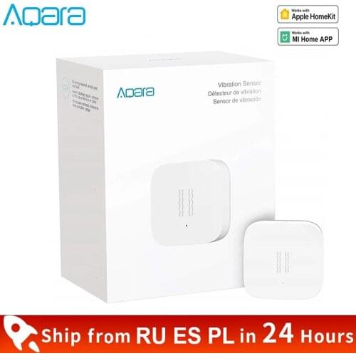 Aqara Vibration Sensor Zigbee Wireless Mini Glass Break Detector for Alarm System and Smart Home Automation Apple HomeKit