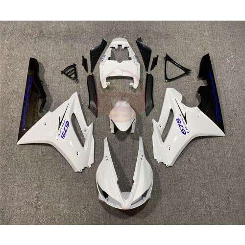 For Triumph Daytona 675 2009 2010 2011 2012 motorcycle ABS injection body fairing kit, white zxmp