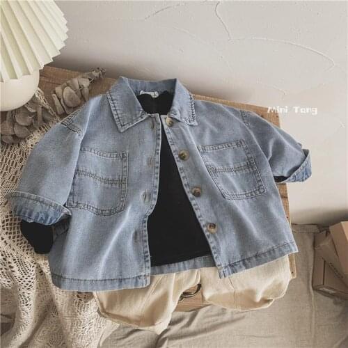 Spring Denim Jean Camouflage Cute Jacket Big Kids Fashion Boys Clothes For Teens Girls 8 To 12 Children Outwear Coats Hoodies