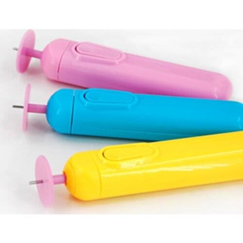 Electric Quilling Pen Origami Paper Tool DIY Handmade Roll Paper Slotted Needle Tool Practical Paper Craft