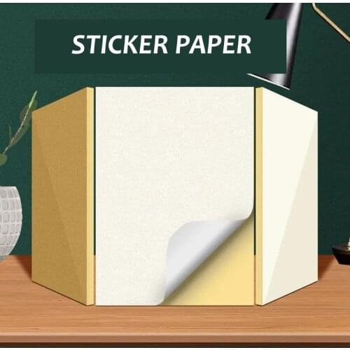 Sticker Paper 50 Sheets A4 Size Glossy matte Printable Shipping Labels Full Sheet with Self Adhesive for Inkjet and Laser Print