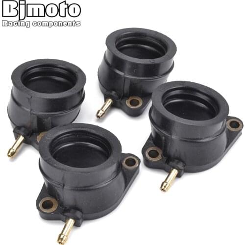 4 PCS Motorcycle Carburetor Joint Intake Adjuster Interface Carb Adapter For Yamaha FZS600 FAZER 600 1998-2003 5DM-13586-01