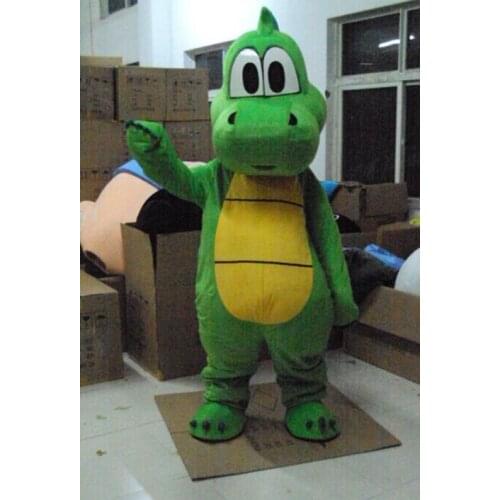 Green Dragon Dinosaur Mascot Costume Fancy Costume Cosplay Mascotte for Adults Gift for Halloween Carnival party