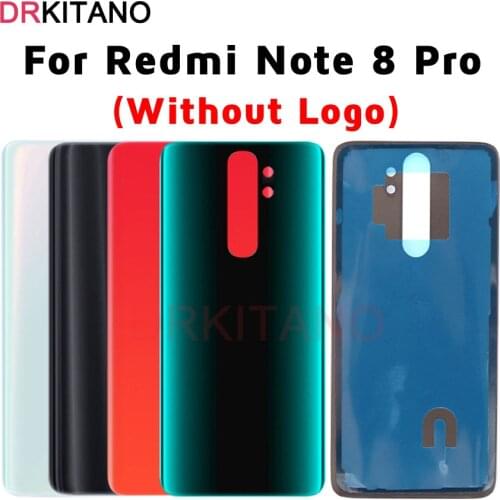 Origina NEW Back Glass For Xiaomi Redmi Note 8 Pro Battery Cover Panel Note8 Pro Rear Housing Door Case Note 8 Pro Battery Cover