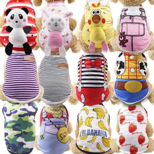 Summer Dog Clothes for Small Dog Shirt Clothing Pet Clothes for Dogs Jacket Clothing for Chihuahua Costume Pet Products Puppy