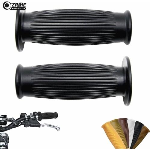 22/24mm Motorcycle Handle Grip Cafe Racer Hand Grips for SUZUKI KATANA GR150 GN250 SV650X Thruxton 1200 Honda cb1100 RS CB400SS
