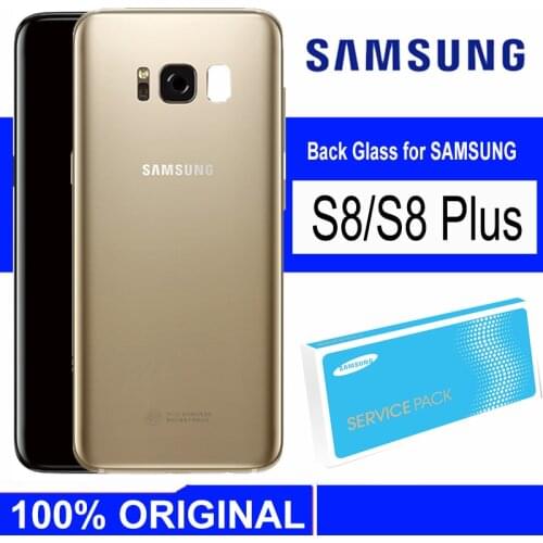 Original Back Glass SAMSUNG Galaxy S8 S8 Plus Back Battery Cover Rear Door Housing Glass Panel with Camera Lens
