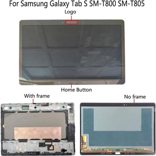 Shyueda Original For Samsung Galaxy Tab S SM-T800 SM-T805 10.5" 2560 x 1600 AMOLED LCD Display Touch Screen Digitizer + Frame