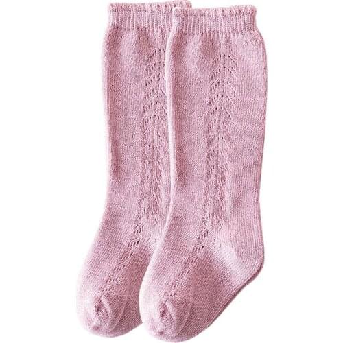 Baby Girl Summer Mesh Spanish Socks Infant Long Knee Socks Toddler Soft Cotton Breathable Socks Lolita Stockings for Newborn Kid
