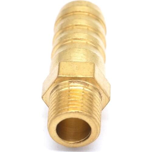LOT 5 Hose Barb I/D 10mm x 1/8" BSP Male Thread Brass coupler Splicer Connector fitting for Fuel Gas Water