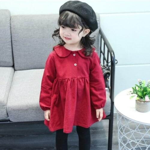Girl Dresses Cartoon Pattern Girl Child Dress Casual Style Kids Dresses Spring Autumn Girls Costumes Kids