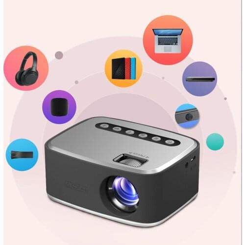 New T20 Mini Portable 1080P USB HD LED Home Media Video Player Cinema Projector 320x240 Pixels Supports Easy To Carry