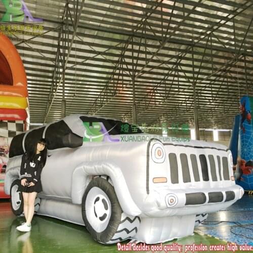 Latest inflatable saloon car model, outdoor inflatable car for advertising