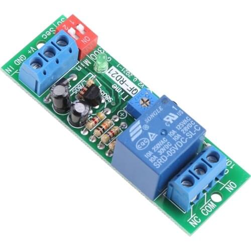 QF-RD21 5V/12V/24V Timer Control Relay Module Timer Delay Switch Module Turn Off Delay Switch Board For Exhaust Fan