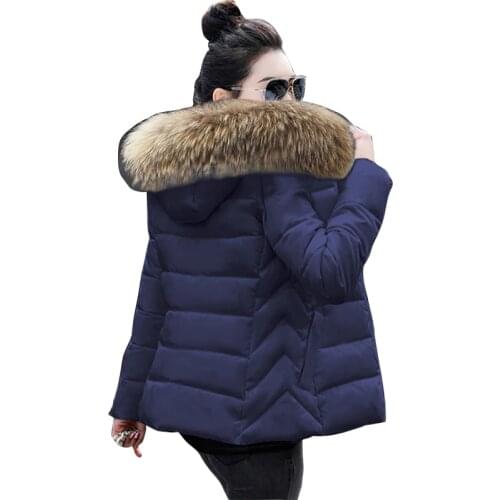 2021 Winter Jacket Women Plus Size 6XL Womens Parkas Thick Outwear Winter Hooded Coat Female Slim Cotton Padded Coat Basic Tops