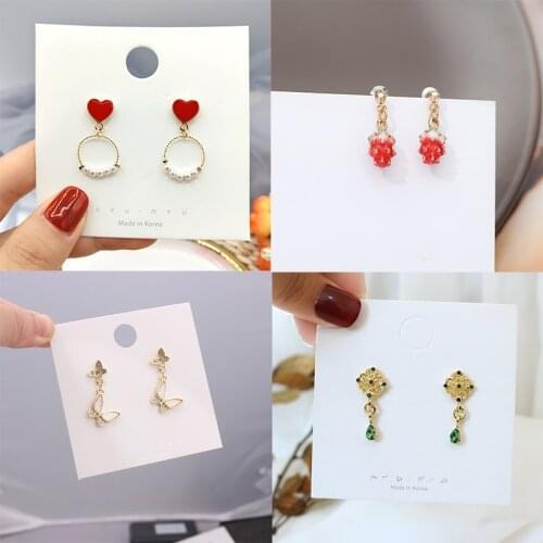 Korean Butterfly Earrings for Women Hollow Geometri Statement Heart Earrings Unusual Womens Earrings pendientes 2020