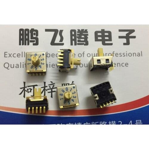 1PCS Japan FUJISOKU SMRR8010C-1 0-9/10-bit rotary dial coding switch 5 feet positive code