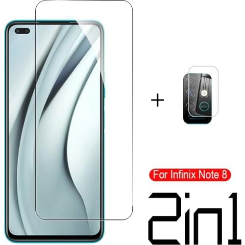 2 in 1 9h tempered glass for infinix note 8 protective glass for infinix note 8 8 back camera screen protector lens film coverag