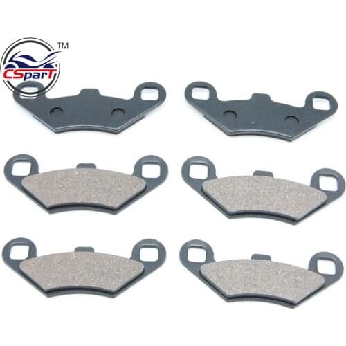 3 Pairs Semi metallic non asbestos FRONT REAR BRAKES BRAKE PAD For 2005 POLARIS PREDATOR 500