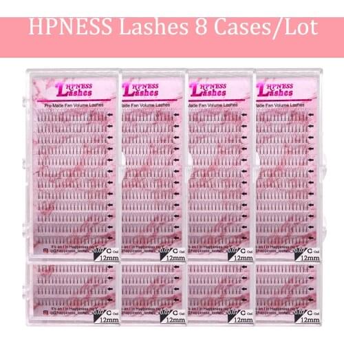 3D/4D/5D Premium Volume Pre-Fanned Eyelashes Extension 8 Trays Individual Soft Individual 100% Hand-Made Lashes For Salon