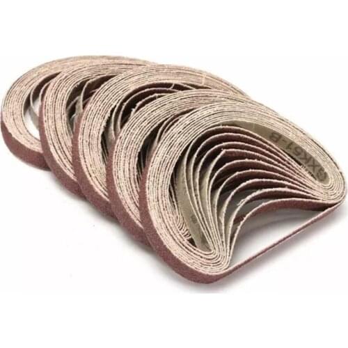 50PCS 330*10mm 40/60/80/100/120 Grit Abrasive Sanding Belts Sander Grinding Polishing Tools