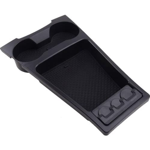 Car Accessories Center Console Storage Box Organizer Dual Cup Drink Holder Tray Fit for Toyota Prius 2015-2013 2012 2011 2010