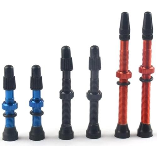 2Pcs 48/60/78mm Road MTB Bike Bicycle Tubeless Tires Alloy Presta Valve Stems Brass Core Bicycle Cycling Equipment Accessories