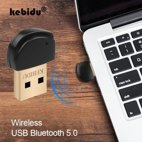Kebidu Mini Wireless USB Bluetooth Adapter 5.0 Bluetooth Dongle Music Sound Receiver Adapter Bluetooth Receiver for Computer