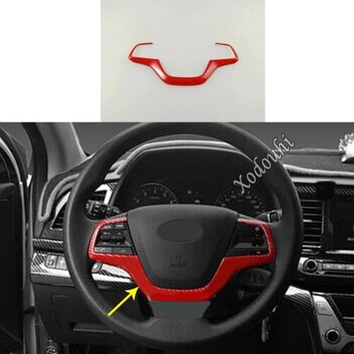 For Hyundai Elantra Avante 2016 2017 2018 2019 2020 Car Styling Cover Steering Wheel Interior Kit Switch Trim Lamp Frame Parts
