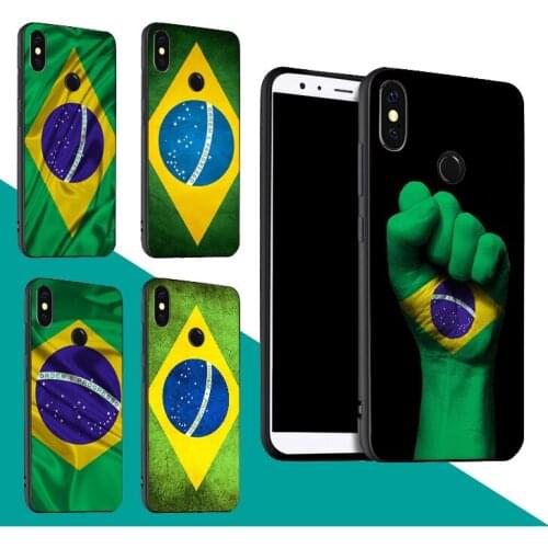 Brazil Flag Case For Xiaomi Redmi Note 9 7 8 Pro 9S 8T 9A 9C Mi Note 10 Lite A3 For POCO X3 F2 Pro