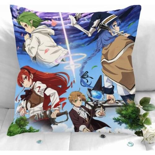 Jobless Reincarnation mushokutensei Square Pillowcase Home Decorative Zipper Pillow Cover 35X35cm40X40cm(One Side)
