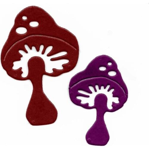Mushroom Scrapbooking Stamping Cutting Dies Metal Craft Embossing Folder Cut Stencil Template For Card Making Planner Dies