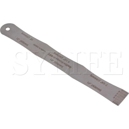 Silver Steel Radius Ruler Measuring Instruments Radian Gauge for Bass Guitar