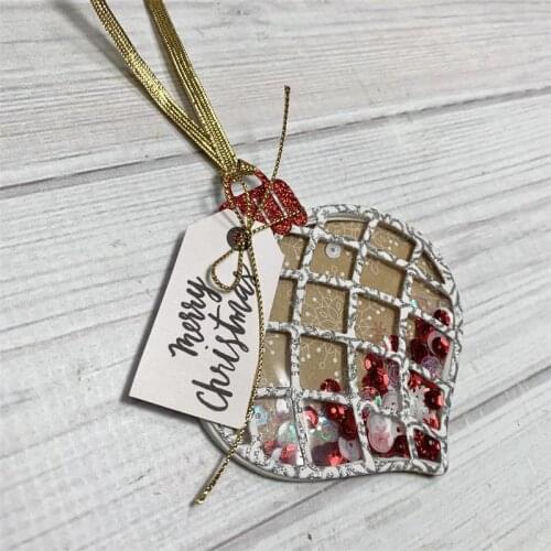 KLJUYP Christmas Shaker Ornament Metal Cutting Dies Scrapbook Paper Craft Decoration dies scrapbooking