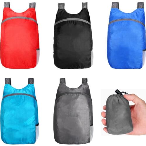 15-20L Lightweight Backpack Folding Packable Bag Outdoor Camping Hiking Back Bag Waterproof Travel Storage Bag Cycling Bag
