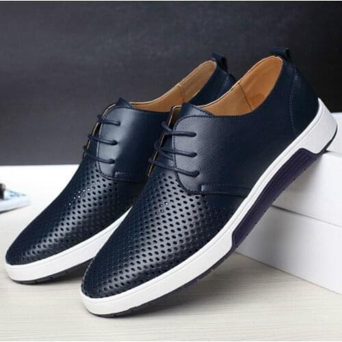 Summer Mens Large Size Sandals Mens Tide Mens Perforated Leather Shoes New Mens Shoes